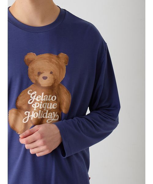 セール】【HOLIDAY】【HOMME】ベアワンポイントロンT（ルームウェア