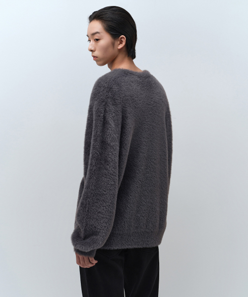 MUSINSA STANDARD（ムシンサスタンダード）の「ファージクルーネックニット [ミディアムグレー]（ニット/セーター・メンズ・その他・SMALL/MEDIUM/LARGE/X-LARGE/XX-LARGE）」の3枚目の写真