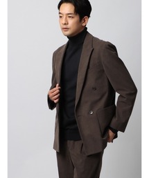 スマみえジャケット ダブルブレスト ウォッシャブル CROSS MOVA コーデュロイ