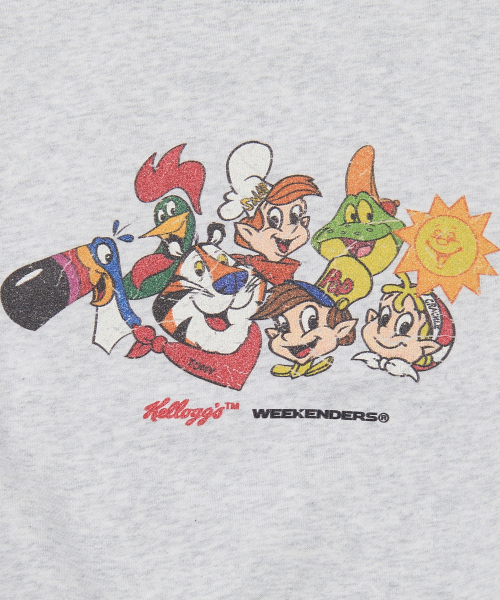 WKNDRS(ウィーキャンドース)の「KELLOGGS FAMILY SWEATSHIRT (L.GREY)(Tシャツ/カットソー・レディース・その他・X-LARGE/MEDIUM/LARGE)」の4枚目の写真