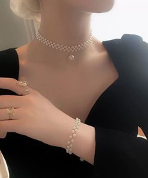 IRADOWL（アイラドール）の「揺れるパール付きチョーカーネックレス（チョーカー）」