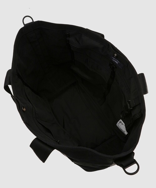 COMME des GARCONS HOMME(コム デ ギャルソン・オム)の「「BRIEFING」W-NAME COTTON CANVAS BAG(トートバッグ・メンズ・ブラック/ベージュ・ONE SIZE)」の4枚目の写真