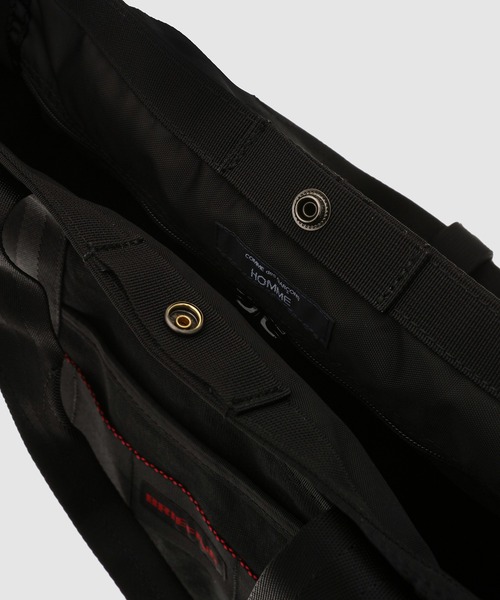 COMME des GARCONS HOMME(コム デ ギャルソン・オム)の「「BRIEFING」W-NAME COTTON CANVAS BAG(トートバッグ・メンズ・ブラック/ベージュ・ONE SIZE)」の15枚目の写真