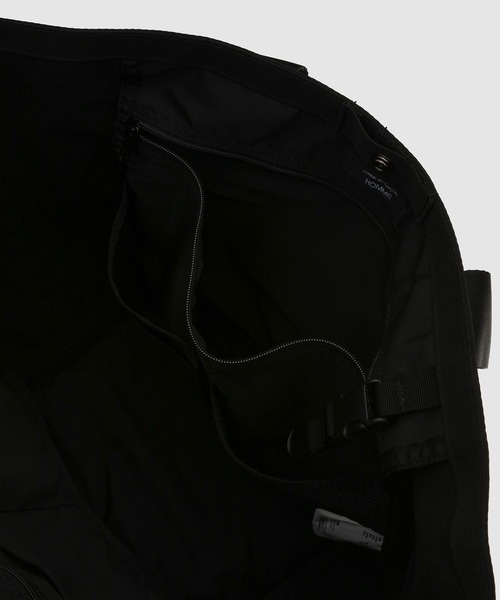 COMME des GARCONS HOMME(コム デ ギャルソン・オム)の「「BRIEFING」W-NAME COTTON CANVAS BAG(トートバッグ・メンズ・ブラック/ベージュ・ONE SIZE)」の5枚目の写真