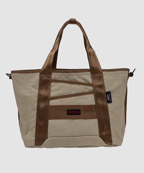 COMME des GARCONS HOMME(コム デ ギャルソン・オム)の「「BRIEFING」W-NAME COTTON CANVAS BAG(トートバッグ・メンズ・ブラック/ベージュ・ONE SIZE)」の10枚目の写真