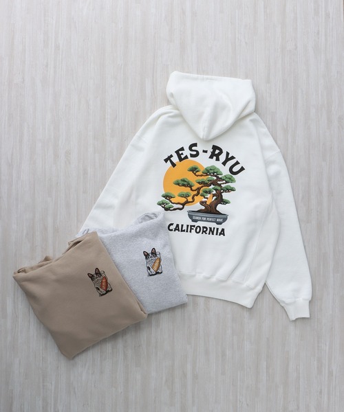 The Endless Summer(エンドレスサマー)の「TES BONSAI SWEAT PARKA / スウェットパーカー(パーカー・メンズ・ホワイト/ベージュ/グレー・SMALL/MEDIUM/LARGE/X-LARGE)」の10枚目の写真