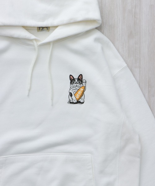 The Endless Summer(エンドレスサマー)の「TES BONSAI SWEAT PARKA / スウェットパーカー(パーカー・メンズ・ホワイト/ベージュ/グレー・SMALL/MEDIUM/LARGE/X-LARGE)」の18枚目の写真