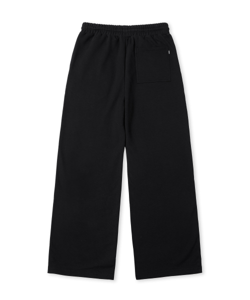 BROWNBREATH（ブラウンブレス）の「TAG WIDE SWEAT PANTS - BLACK（スウェットパンツ・レディース・その他・LARGE/X-LARGE/2XL/SMALL/MEDIUM）」の2枚目の写真