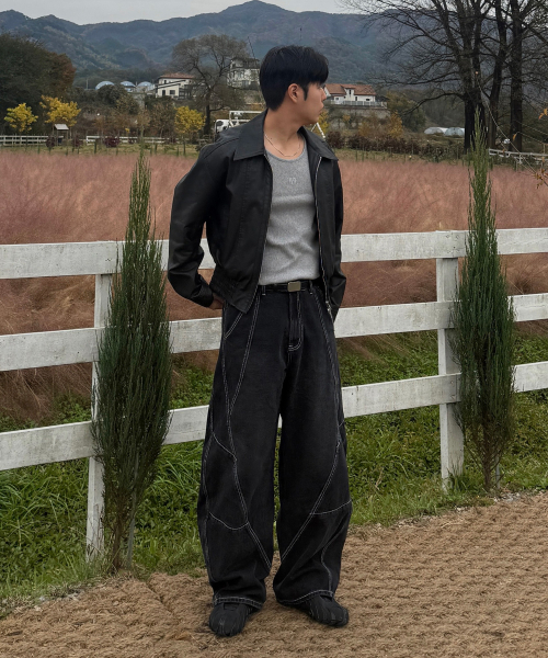 JUAN HOMME(ジュアンオム)の「ツイストデニムパンツ(ブラック)(デニムパンツ・メンズ・その他・SMALL/MEDIUM/LARGE)」の8枚目の写真