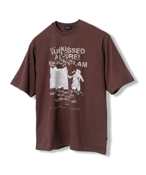 MASSNOUN(マスノウン)の「ビーチグラム リアルオーバーサイズ半袖Tシャツ MSFTS002-BR(Tシャツ/カットソー・レディース・その他・LARGE/X-LARGE)」の1枚目の写真