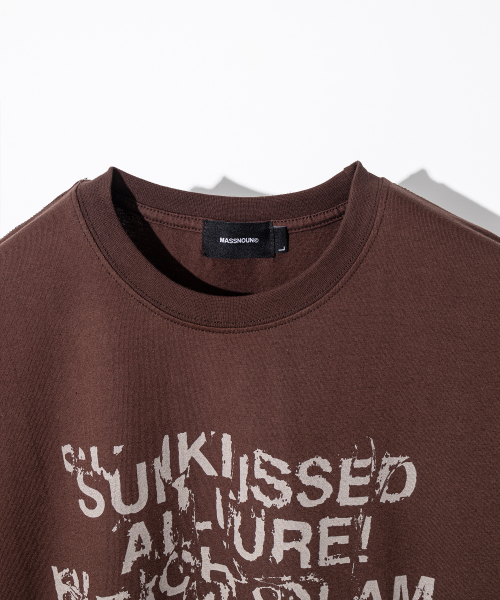 MASSNOUN(マスノウン)の「ビーチグラム リアルオーバーサイズ半袖Tシャツ MSFTS002-BR(Tシャツ/カットソー・レディース・その他・LARGE/X-LARGE)」の3枚目の写真