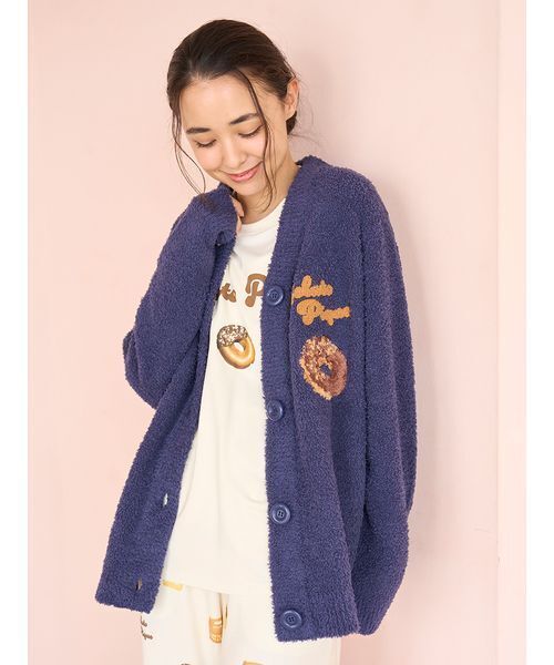 ドーナツジャガードカーディガン（ルームウェア/パジャマ）｜gelato