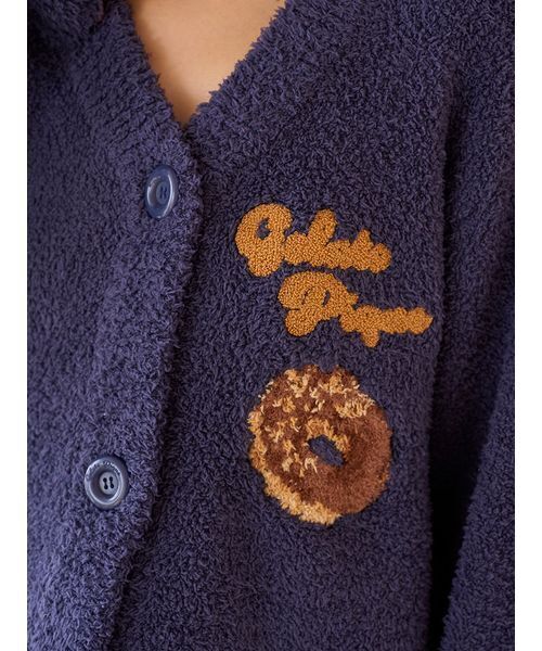 セール】ドーナツジャガードカーディガン（ルームウェア/パジャマ