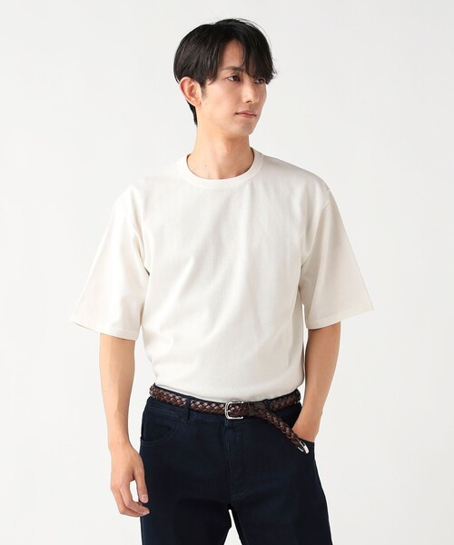 BEAMS HEART(ビームスハート)の「【7/2値下げ】サマーニット Tシャツ(Tシャツ/カットソー・メンズ・ブラック/その他/オフホワイト・SMALL/MEDIUM/LARGE/X-LARGE)」の2枚目の写真