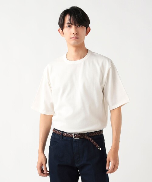BEAMS HEART(ビームスハート)の「【7/2値下げ】サマーニット Tシャツ(Tシャツ/カットソー・メンズ・ブラック/その他/オフホワイト・SMALL/MEDIUM/LARGE/X-LARGE)」の7枚目の写真