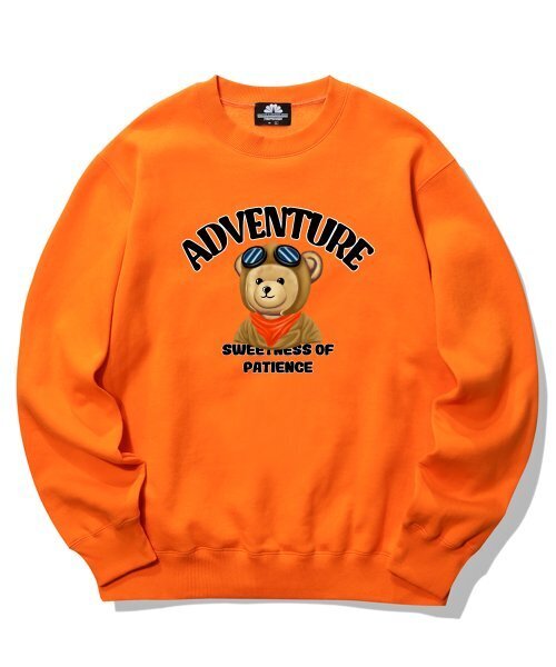 TRIPSHION(トリップション)の「パイロットベアグラフィッククルーネック - オレンジ(スウェット・メンズ・その他・X-LARGE/MEDIUM/LARGE)」の1枚目の写真