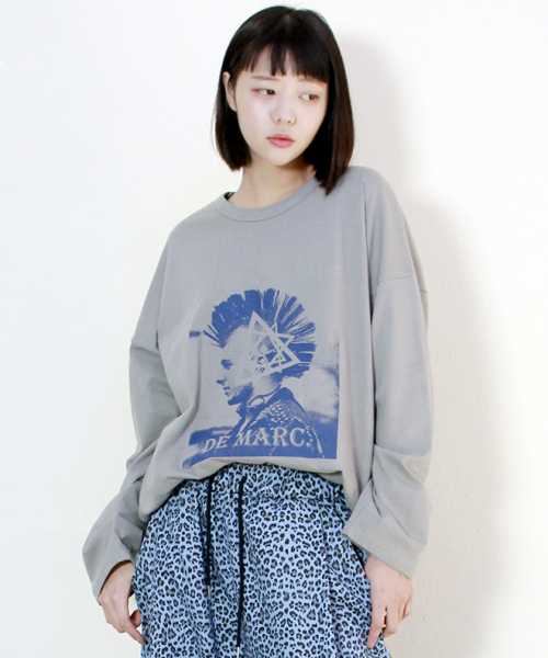 DEMARC（ドゥマーク）の「ヴィンテージパンクルーズフィット長袖Tシャツグレー（Tシャツ/カットソー・レディース・その他・MEDIUM/LARGE）」の6枚目の写真