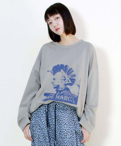 DEMARC（ドゥマーク）の「ヴィンテージパンクルーズフィット長袖Tシャツグレー（Tシャツ/カットソー・レディース・その他・MEDIUM/LARGE）」の7枚目の写真