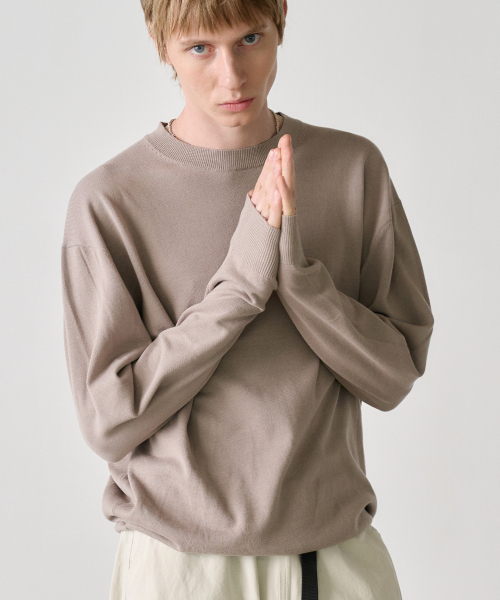 NOUN(ノウン)の「essential knit (beige)(ニット/セーター・メンズ・その他・1/2)」の3枚目の写真