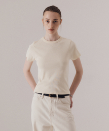 SILN（シルン）の「Classy essential t-shirt (BUTTER YELLOW)（Tシャツ/カットソー）」