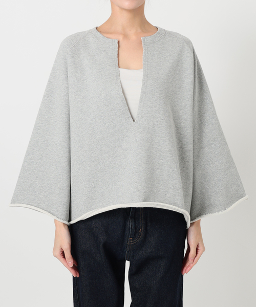 SLOBE IENA（スローブイエナ）の「裏毛スキッパープルオーバー（スウェット・レディース・ピンク系その他/グレー/ベージュ・FREE）」の22枚目の写真