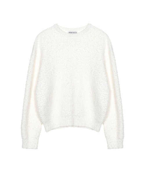 NICK&NICOLE(ニックアンドニコール)の「BOUCLE COLLAR KNIT CARDIGAN_CREAM(カーディガン/ボレロ・レディース・その他・FREE)」の5枚目の写真
