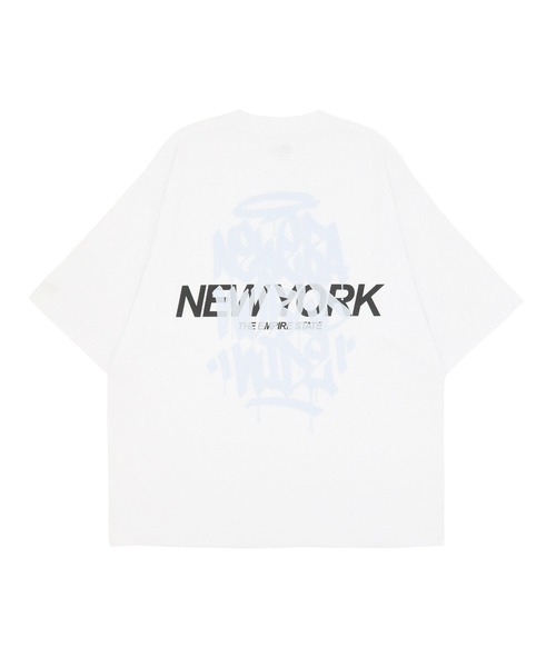 NEW ERA(ニューエラ)の「ニューエラ 半袖Tシャツ オーバーサイズ グラフィティロゴ(Tシャツ/カットソー・メンズ・ホワイト/ブラック/ベージュ/ブルー・XXL/XL/L/M/S)」の6枚目の写真