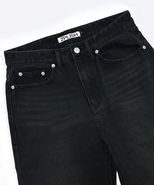 ZPLISH(ジプリシュ)の「ワイドデニムパンツブラック(デニムパンツ・メンズ・その他・SMALL/MEDIUM/LARGE)」の5枚目の写真