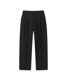 SOLEW（ソル）の「Two-Tuck Regular Fit Slacks_Black（スラックス）」