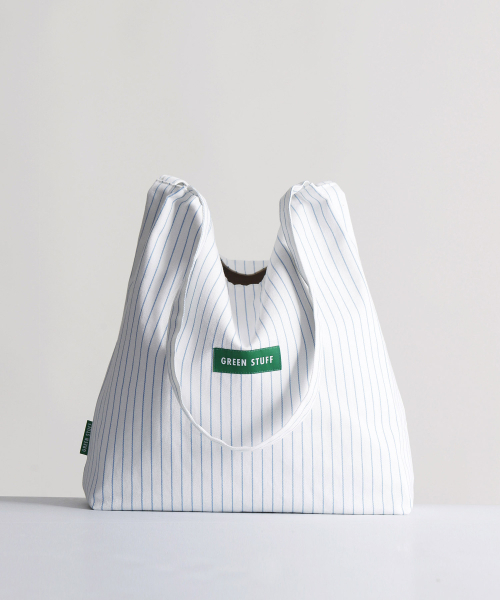 GREEN STUFF(グリーンスタッフ)の「boxy bag 53 - cotton stripe white(ショルダーバッグ・レディース・その他・FREE)」の7枚目の写真