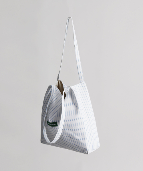 GREEN STUFF(グリーンスタッフ)の「boxy bag 53 - cotton stripe white(ショルダーバッグ・レディース・その他・FREE)」の9枚目の写真