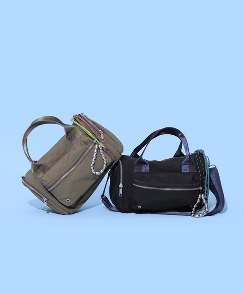CONTROL FREAK / CTFK(コントロールフリーク)の「CONTROL FREAK / CTFK(コントロールフリーク)ミリタリーチャームボストンバッグ(ボストンバッグ・レディース・ブラック/カーキ・FREE)」の13枚目の写真