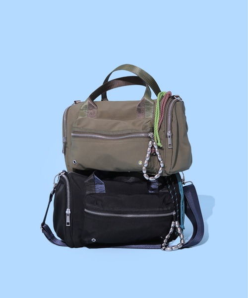 CONTROL FREAK / CTFK(コントロールフリーク)の「CONTROL FREAK / CTFK(コントロールフリーク)ミリタリーチャームボストンバッグ(ボストンバッグ・レディース・ブラック/カーキ・FREE)」の14枚目の写真