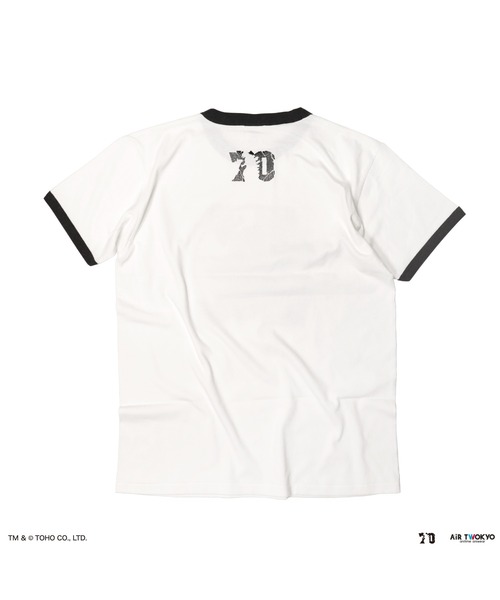 AIR TWOKYO(エアトゥーキョー)の「ゴジラ 70 周年記念 昭和シリーズシーンイラスト T シャツ 4(ジェットジャガー & ゴジラ)(Tシャツ/カットソー・メンズ・ナチュラル・MEDIUM/XX-LARGE/X-LARGE/LARGE)」の4枚目の写真
