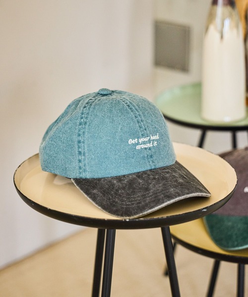 GLOBAL WORK（グローバルワーク）の「バイカラーピグメントキャップ/632274（キャップ・メンズ・ダークブラウン/ブルー/ブラック・FREE）」の5枚目の写真