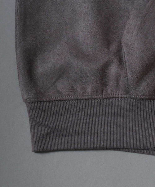 SITRY（シトリー）の「Leopard Logo Fake Suede Sweat Zip Hoodie/レオパードロゴ グランジ オーバーサイズ ダブルジップ フェイクスエード フルジップパーカー フーディー パーカー スウェット レディース メンズ（パーカー・メンズ・チャコール/ネイビー/ピンク・M/L）」の13枚目の写真