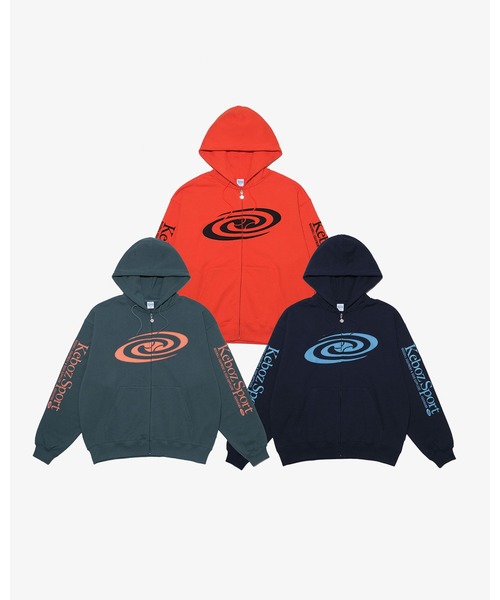 KEBOZ（ケボズ）の「GR2 SWEAT FULL ZIP HOODIE（パーカー・メンズ・オレンジ/グリーン/ネイビー・XL/L/M/2XL/S）」の6枚目の写真