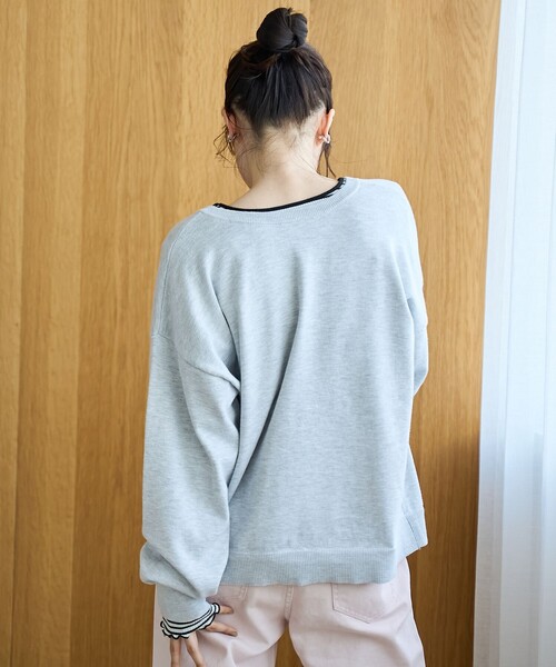 coen（コーエン）の「【セットアイテム】2wayヘンリーネックニットセット（ニット/セーター・レディース・ダークグレー/ライム/ピンク/ライトグレー・L/M）」の8枚目の写真