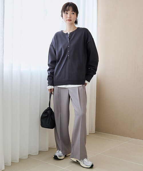 coen（コーエン）の「【セットアイテム】2wayヘンリーネックニットセット（ニット/セーター・レディース・ダークグレー/ライム/ピンク/ライトグレー・L/M）」の11枚目の写真