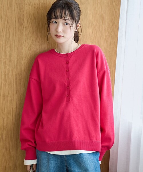 coen（コーエン）の「【セットアイテム】2wayヘンリーネックニットセット（ニット/セーター・レディース・ダークグレー/ライム/ピンク/ライトグレー・L/M）」の19枚目の写真