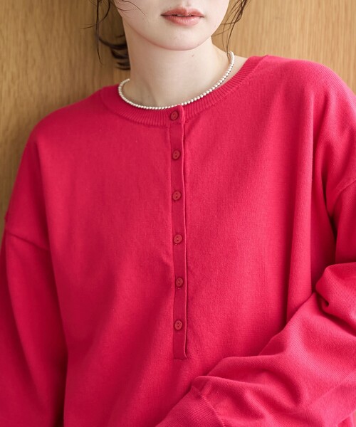 coen（コーエン）の「【セットアイテム】2wayヘンリーネックニットセット（ニット/セーター・レディース・ダークグレー/ライム/ピンク/ライトグレー・L/M）」の21枚目の写真