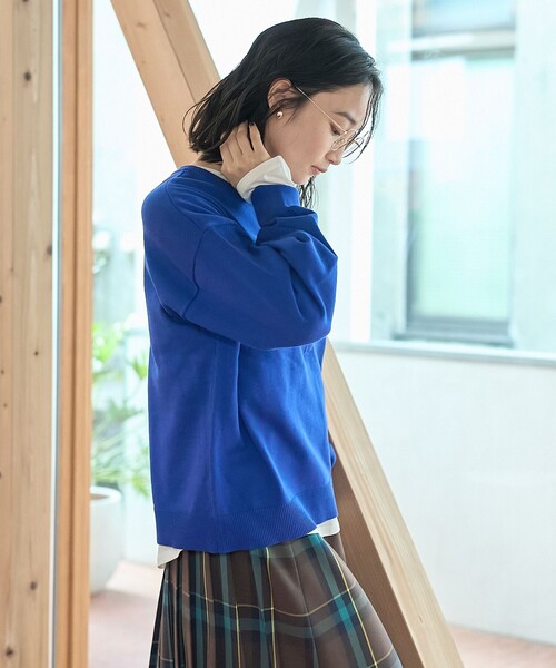 coen(コーエン)の「【新色登場/セットアイテム】2wayヘンリーネックニットセット(WEB限定カラーあり)(ニット/セーター・レディース・ダークグレー/ライム/ピンク/ライトグレー/ブラック/ロイヤルブルー/レッド/ブラウン/その他1/その他2・L/M)」の22枚目の写真