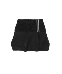 BOUCLE DIAMOND BALLOON SKIRT (BLACK)