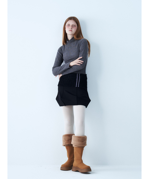 SETSETSET(セットセットセット)の「BOUCLE DIAMOND BALLOON SKIRT (BLACK)(スカート・レディース・その他・ONE SIZE)」の4枚目の写真