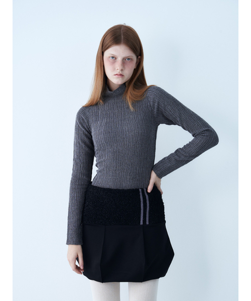 SETSETSET(セットセットセット)の「BOUCLE DIAMOND BALLOON SKIRT (BLACK)(スカート・レディース・その他・ONE SIZE)」の6枚目の写真