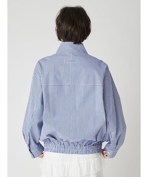 LILY BROWN（リリーブラウン）の「スタンドカラーブルゾン（ブルゾン・レディース・ベージュ/チェック/オフホワイト・F）」の13枚目の写真