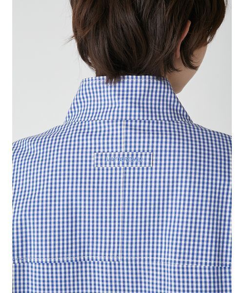 LILY BROWN（リリーブラウン）の「スタンドカラーブルゾン（ブルゾン・レディース・ベージュ/チェック/オフホワイト・F）」の18枚目の写真