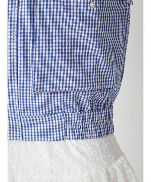 LILY BROWN（リリーブラウン）の「スタンドカラーブルゾン（ブルゾン・レディース・ベージュ/チェック/オフホワイト・F）」の19枚目の写真