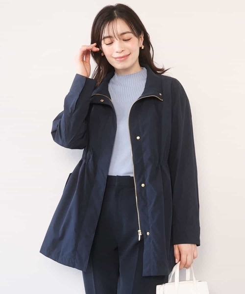 OFUON le MK(オフオンルエムケー)の「スタンドカラーライトブルゾン/洗える/WEB限定サイズあり(ブルゾン・レディース・ベージュ/ホワイト/ネイビー・38/36/40)」の3枚目の写真