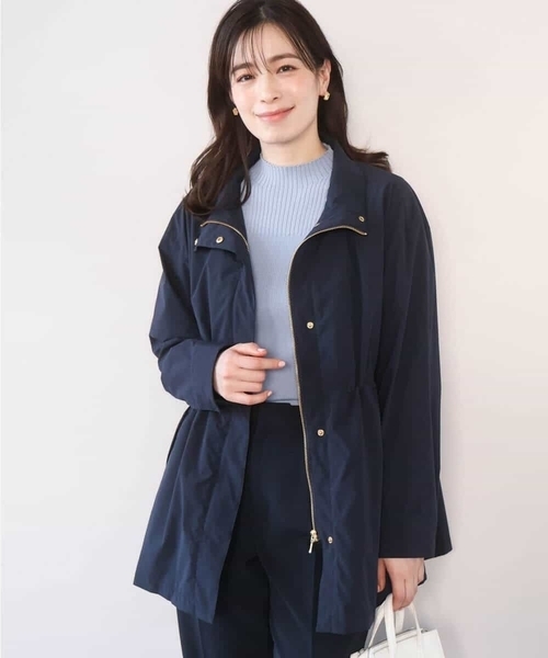 OFUON le MK(オフオンルエムケー)の「スタンドカラーライトブルゾン/洗える/WEB限定サイズあり(ブルゾン・レディース・ベージュ/ホワイト/ネイビー・38/36/40)」の4枚目の写真